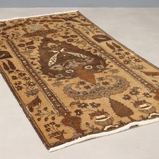 Tapis Ancien Coton Laine Noeud