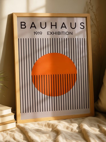 Toile décorative bauhaus 1919 - toile,