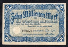 Notgeld Allemagne 10 Millionen