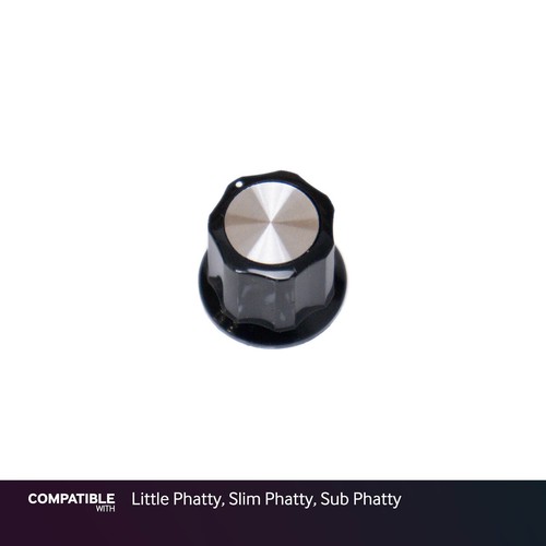 Moog silver face knob with - moog, silver-face