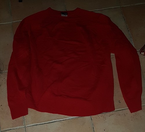 Pull acrylique rouge courtelle - pull,