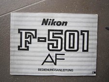 NIKON F-501 - BEDIENUNGSANLEITUNG-DEUTSCHE SPRACHE-ORIGINAL-TOP ZUSTAND