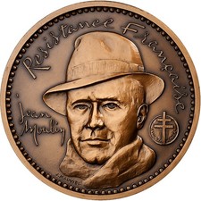 [#1157272] France, Medal, Résistance française, Jean Moulin, Bronze, Mauviel, MS