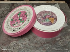 Boite de 6 assiettes à dessert Gien "LES DELICES" 