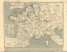 Gravure ancienne carte  historique et géographique XIXème issue livre ( No 11 )