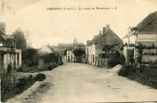 Carte ORBIGNY La Route de Montrésor Plaque Pub Dubonnet