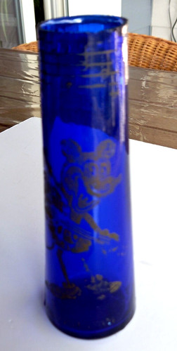 Ancien soliflore couleur bleu - ancien,
