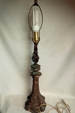 Importante lampe de table de style Napoléon III - XIXe siècle - GOTHIQUE - 77 cm