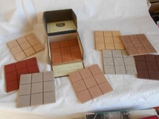 Ancienne vitrine art déco années 1920 carrelage de sol fabricant SGC Français