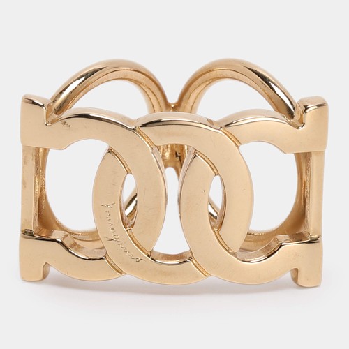 Bague écharpe métal doré - écharpe, en
