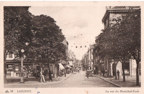 Carte postale lorient rue - carte,