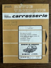 Revue Technique Carrosserie SIMCA 1100 - #24 C de 1968