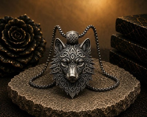 Collier pendentif tête - , de