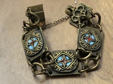 Bracelet en bronze émaillé