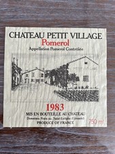 Étiquette Château Petit