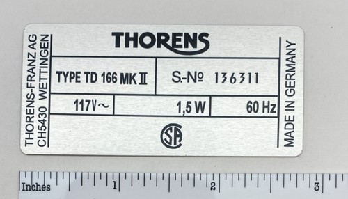 Thorens td166 mkii turntable - td166,