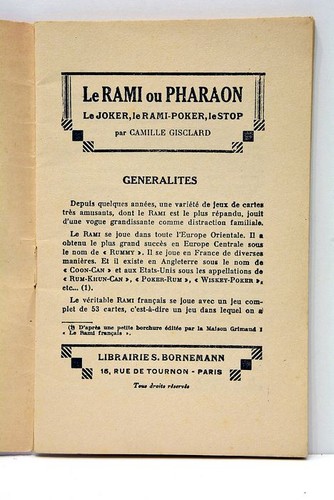 Rami règles complètes - le,
