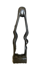 sculpture bois  couple afrique moderne  abstrait modernism  design art