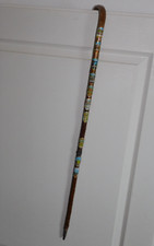 vintage ancien CANNE de MARCHE suisse allemand EUROPE randonnée INSIGNE medaille