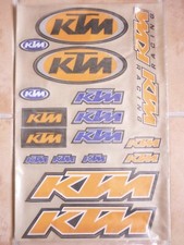 Planche autocollants stickers KTM racing