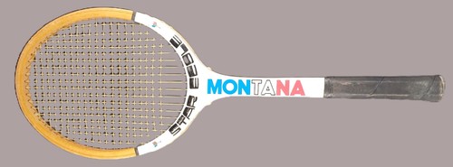 Ancienne raquette tennis en - raquette, de