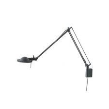 Luceplan, Berenice Petite Applique Noire Réflecteur Noir, Meda-Rizzatto, 1985