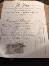 FACTURE MANUSCRITE AVEC Timbre