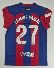 Lamine Yamal Barcelona 24/25 jersey Hand Signed w/COA Free shipping worldwide