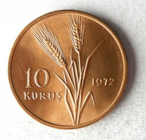 1972 dinde kurus unc - dinde, 10