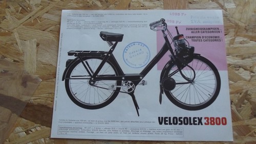 Catalogue brochure solex 3800 - catalogue/brochure,