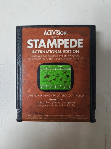 Jeu atari 2600 stampede - jeu,