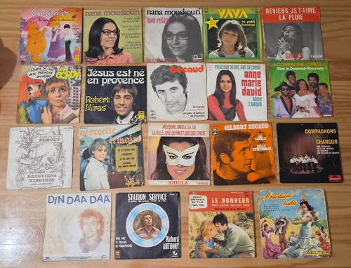 Lot disques vinyles 45 - lot,