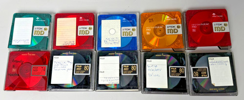Lot minidiscs md - de,