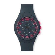 SWATCH Chrono SUSA400 A Touch of Fuchsia 2012 Watch – Quartz – New Battery