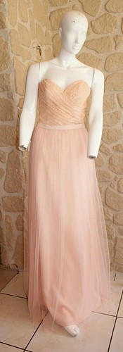 Robe cocktail rose taille