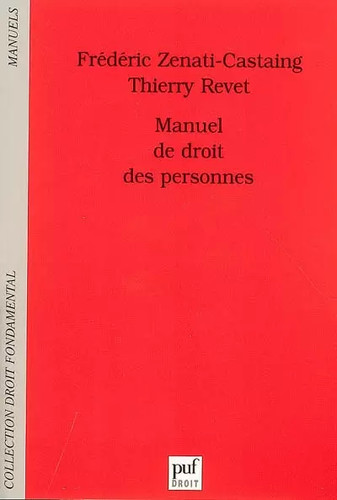 Manuel droit des personnes - de,