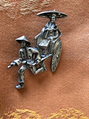 Broche vintage pousse - vintage, "pousse-pousse