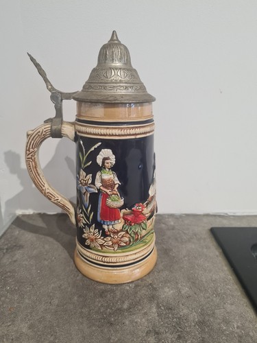 Chope bière émaillée - chope,
