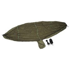 Camping Hammock With Net 210T Nylon Fabric Anti Fall Foldable Dark OD Green