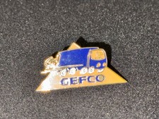 (Z1) PINS BADGE ENAMEL VINTAGE COLLECTION GEFCO TRANSPORT CAMION