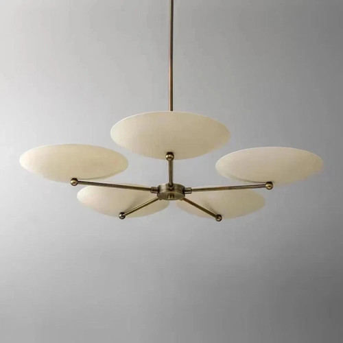 Plafonnier laiton 5 bras - plafonnier, en