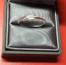 très belle bague alliance en Or blanc T57 MATY 