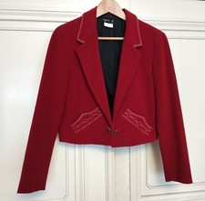 AGNES B VESTE  COUTURE  LAINE TRENDY T3 OU TM/L