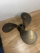 Ancienne Hélice De Bateau 3 Pales Bronze? Michigan 12 X 10