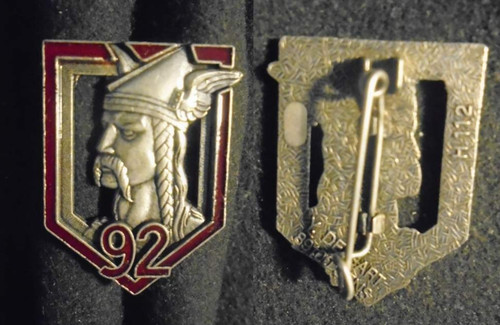 Insigne militaire 92 - militaire, 92°