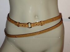 CEINTURE FEMME T. 75 NEUF RÉEL EN CUIR ET AUSSI PYTHON   JEAN PAUL GAULTIER