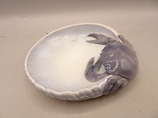 Coupe Art déco,vide-poches ancien en porcelaine.Royal-copenhague.Décor au crabe.