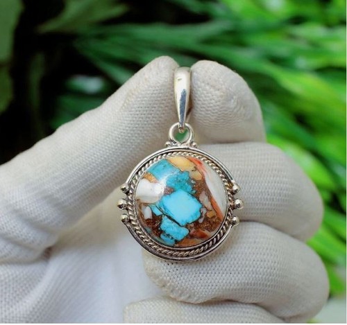 Pendentif goutte turquoise - pendentif,