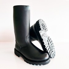 BOTTES MOTARD POMPIER FRANÇAIS EU42 US8,5 UK8 BLUF FÉTICHE ROB CUIR