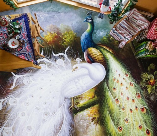 Paon blanc 8188na papier - paon,